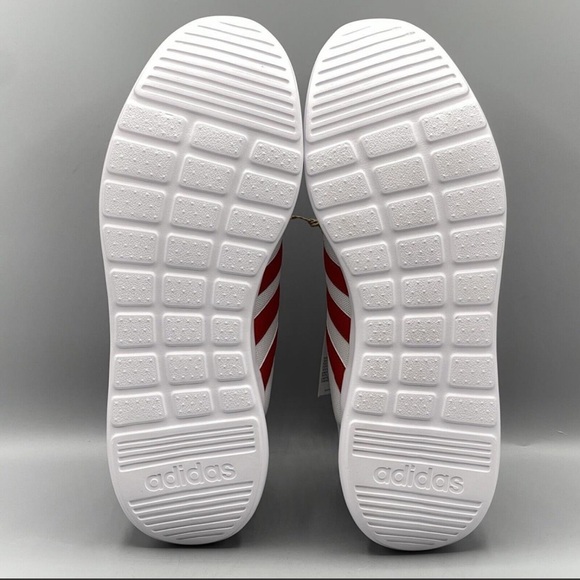Adidas Lite Racer 3.0 Men`s Training Shoes Sneakers White Red - Picture 5 of 9